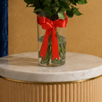 Premium 25-Piece Baby Rose Vase Bouquet | Elegant Floral Arrangement