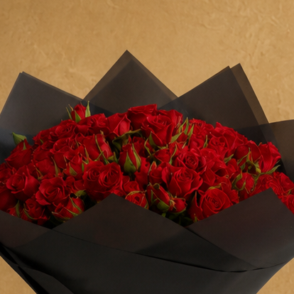 Luxurious 50-Piece Baby Rose Bouquet for Special Occasions