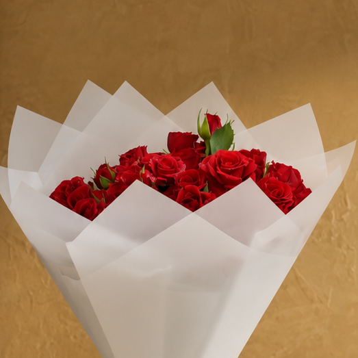 Premium 25-Piece Baby Rose Hand Bouquet | Elegant Floral Gift