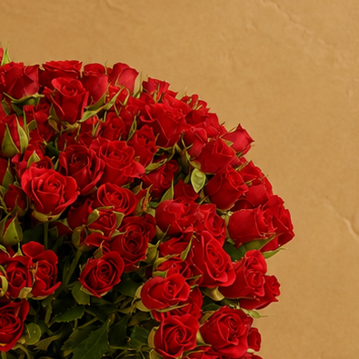 Luxurious 50-Piece Baby Rose Vase Bouquet | Premium Floral Gift