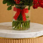 Luxurious 50-Piece Baby Rose Vase Bouquet | Premium Floral Gift