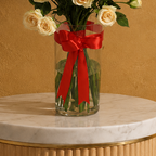 Premium 25-Piece Baby Rose Vase Bouquet | Elegant Floral Arrangement