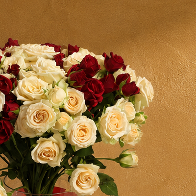 Premium 25-Piece Baby Rose Vase Bouquet | Elegant Floral Arrangement