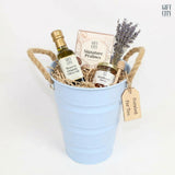Metal Planter Bucket with Rope Handles | Decorative Plant Pot