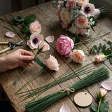 Green Floral Stem Wire | Florist Wire for Flower Arranging