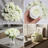 Artificial Silk Rose Bouquet with Green Accents | Realistic Flowers