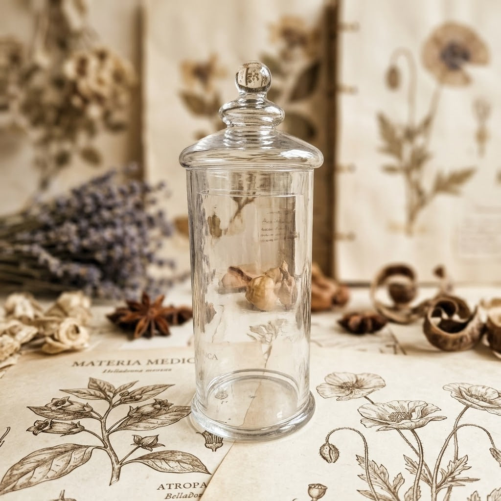Tall Apothecary Cylinder Jar Glass 15x30x45cm | Elegant Storage Solution