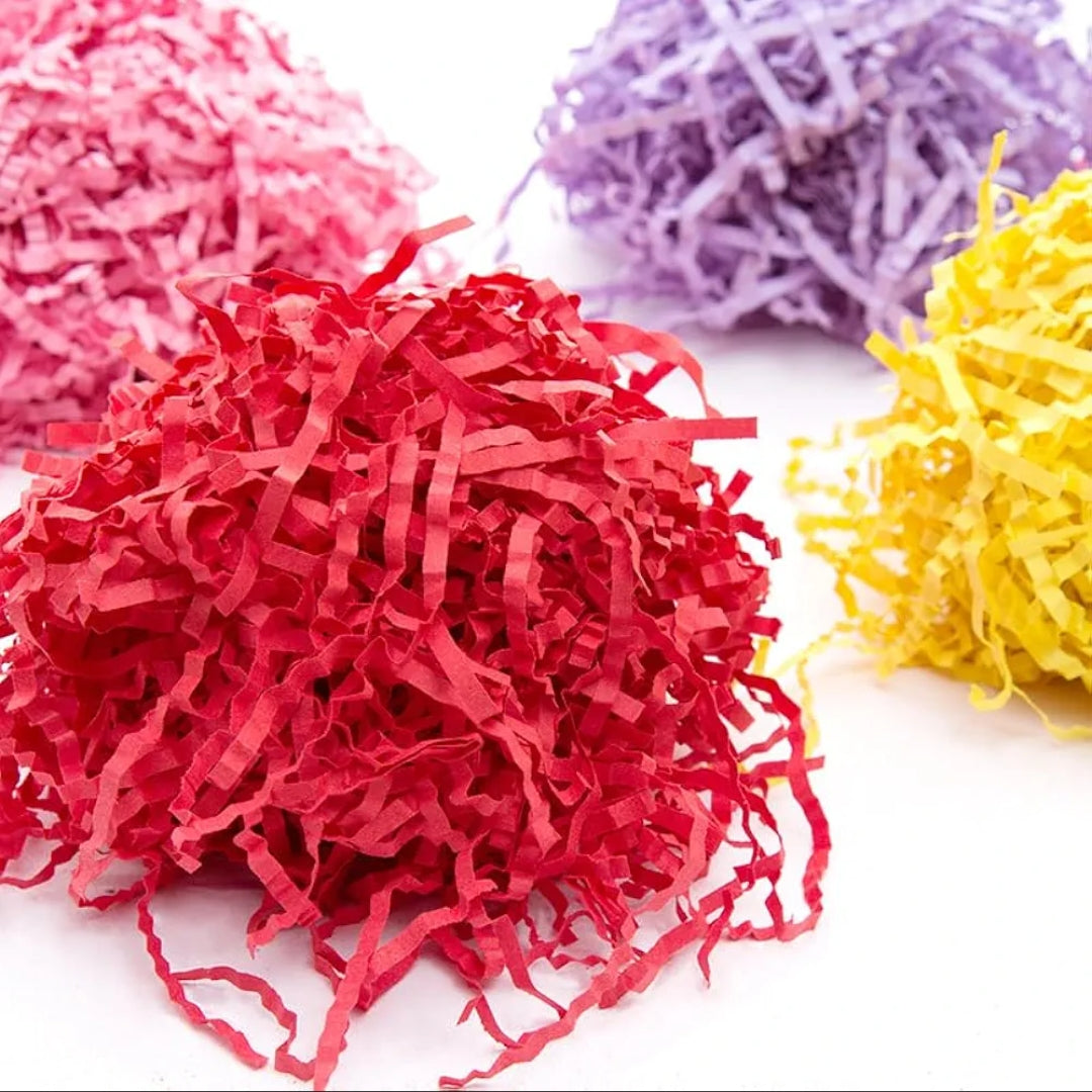 Crinkle Cut Paper Shredded Filler 50g | Colorful Gift Box & Hamper Filler