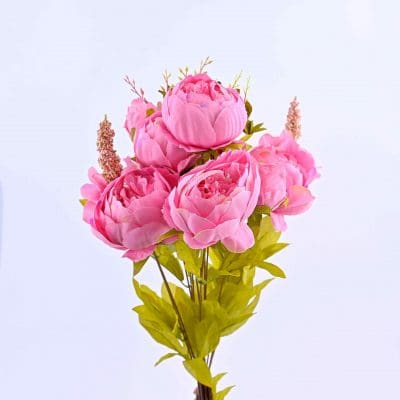 artificial peony flower bunch