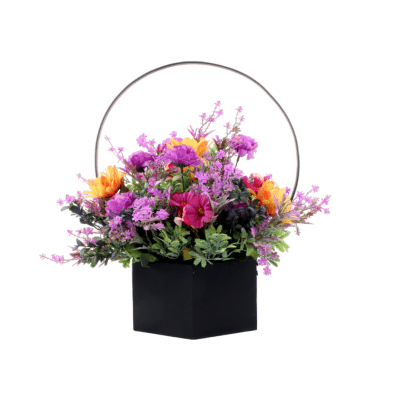 artificial baby rose flower arrangement