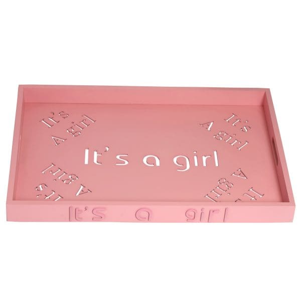 its a boy wood tray