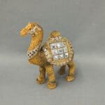 Decorative Camel Figurine with Jeweled Saddle Hand-Painted Camel Figurine Jeweled Camel Decor Decorative camel figurine Jeweled camel statue Hand-painted camel decor