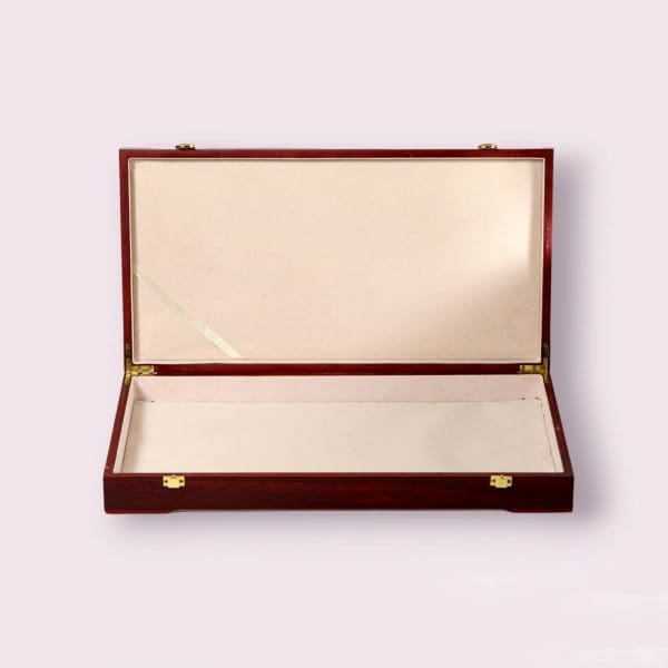 Luxury Wooden Perfume Gift Box with Brass Latches - Image 2