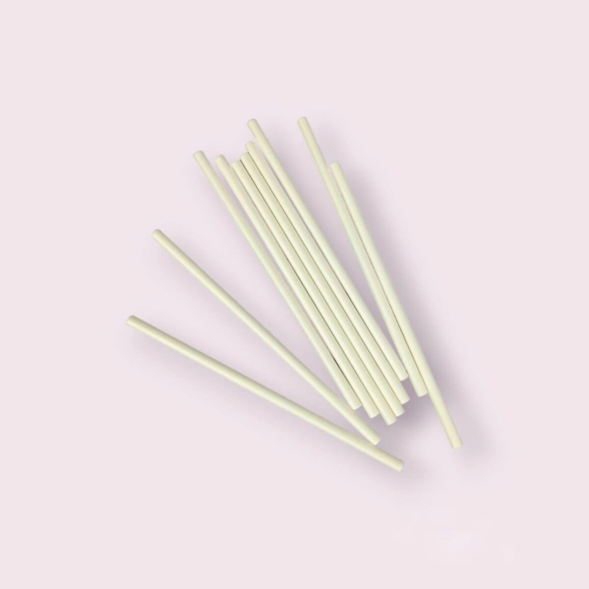 White paper lollipop sticks set of 50 Eco-friendly lollipop sticks Food-grade paper sticks for cake pops Durable paper lollipop sticks Confectionery crafting sticks small lollipop sticks, white cake pop sticks, disposable lollipop sticks