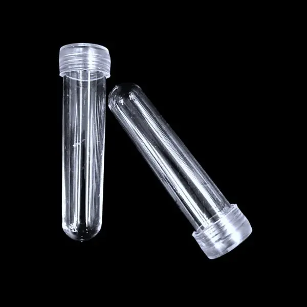 ⁦أنبوب ماء صغير شفاف زهري شفاف | محلول ترطيب الزهور الشفاف (40 قطعة)⁩ - الصورة ⁦2⁩