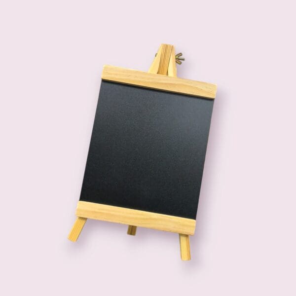 small blackboard with stand, mini chalkboard stand, tabletop chalkboard, portable blackboard, small message board