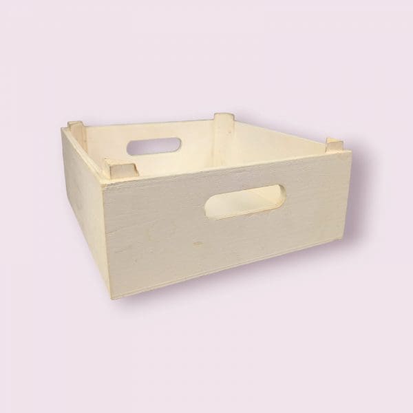 Set of 3 Rustic White Wooden Baskets | Perfect for Farmhouse Decor and Storage - Image 3