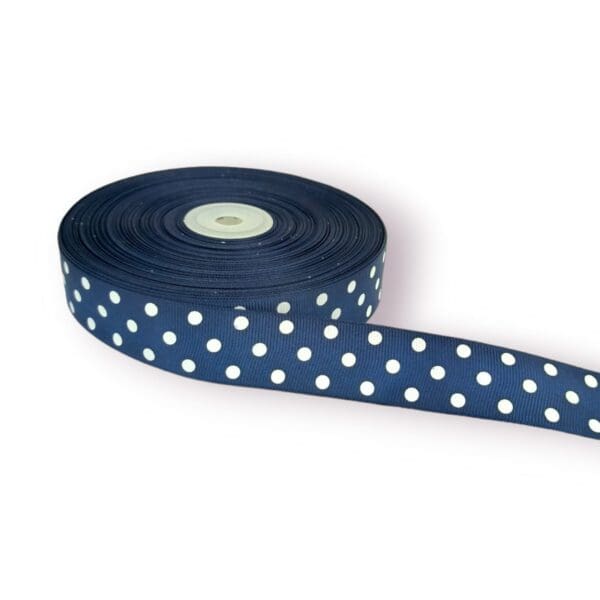 polka dot grosgrain ribbon, 1 inch ribbon, 50 yard ribbon, crafting ribbon, gift wrapping ribbon, decorative ribbon