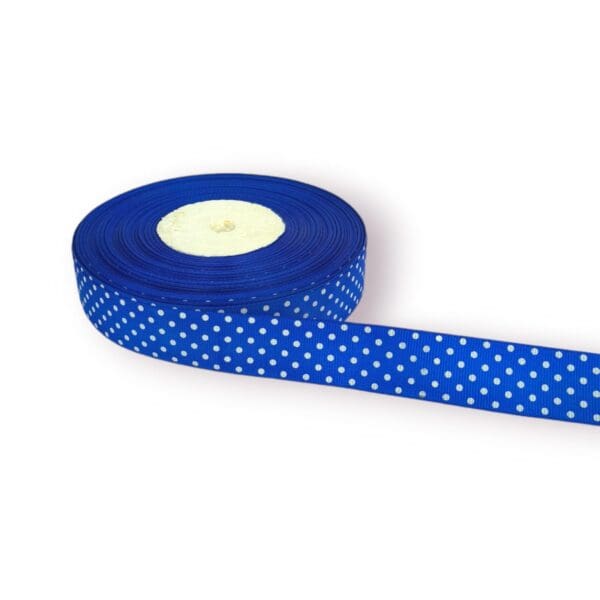 polka dot grosgrain ribbon, small polka dot ribbon, 1 inch ribbon, 50 yard ribbon, crafting ribbon, gift wrapping ribbon, decorative ribbon