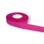 polka dot grosgrain ribbon, small polka dot ribbon, 1 inch ribbon, 50 yard ribbon, crafting ribbon, gift wrapping ribbon, decorative ribbon