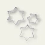 12pcs cookie cutter set, star flower round heart cutters, stainless steel cookie cutters, baking tools set, assorted cookie cutters