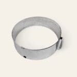 Adjustable stainless steel cake ring 24-30 cm, two-step cake setting, stainless steel baking ring, professional cake ring, 24-30 cm cake ring