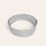 Adjustable stainless steel cake ring 24-30 cm, two-step cake setting, stainless steel baking ring, professional cake ring, 24-30 cm cake ring