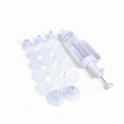 Cookie Press and Cake Decorator Set, Cookie Decorating Discs, Funnel Icing Tips