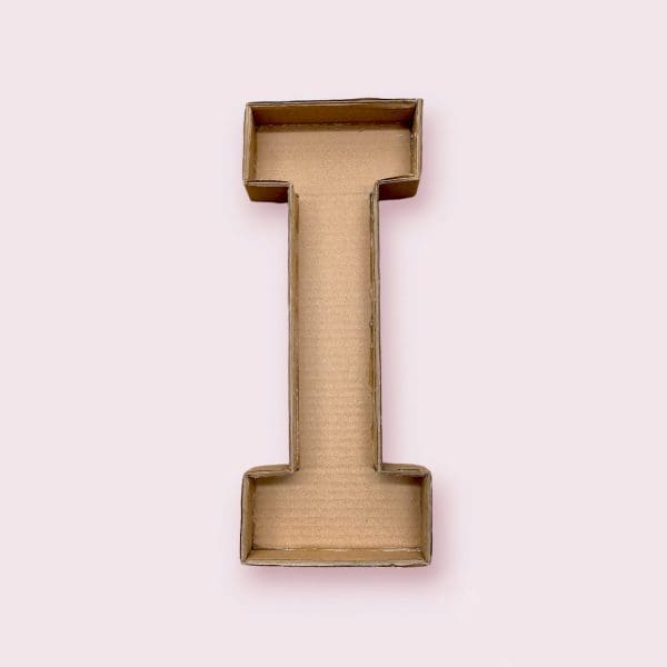handmade cardboard letters, A to Z cardboard letters, 25x40cm cardboard letters, DIY cardboard letters, customizable cardboard letters, decorative cardboard letters