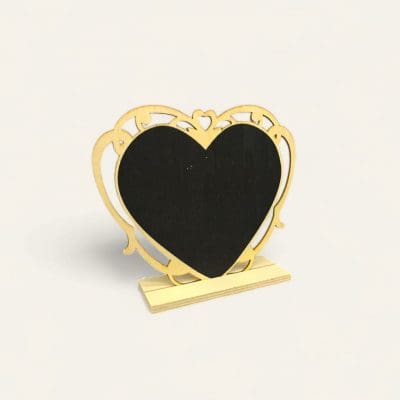 unique heart shape blackboard, heart-shaped chalkboard, blackboard with stand, romantic blackboard decor, small heart blackboard, decorative blackboard