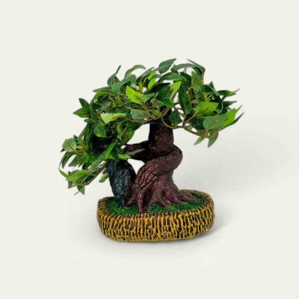 Artificial bonsai tree, mini bonsai in ceramic pot, decorative bonsai tree, indoor bonsai decor, ceramic bonsai plant