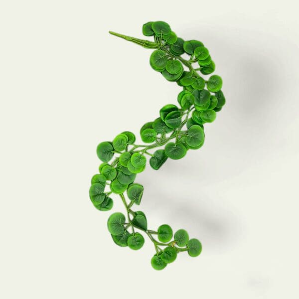 Artificial Dichondra Repens garland, hanging leaf decoration, faux cascading foliage, indoor greenery, outdoor plant decor