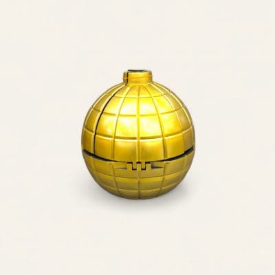 Round bomb gift box gold, gold vanity box, bomb shape gift box, birthday surprise box, round gold gift box, elegant gift box