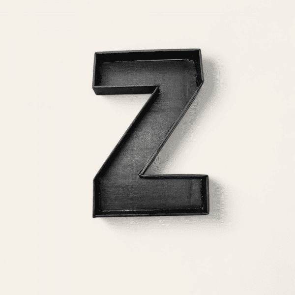 ⁦أحرف A إلى Z مصنوعة يدويًا من الورق المقوى الأسود الفارغ مقاس 22 × 33 سم | متعددة الاستخدامات وقابلة للتخصيص⁩ - الصورة ⁦15⁩