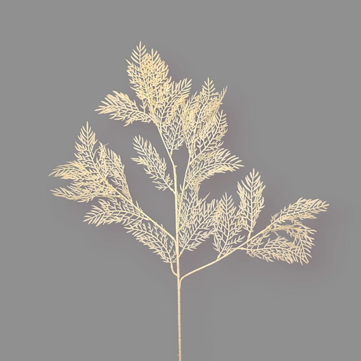 Artificial fern leaf in beige, realistic fern decoration, maintenance-free fern leaf, beige artificial plant, elegant fern decor