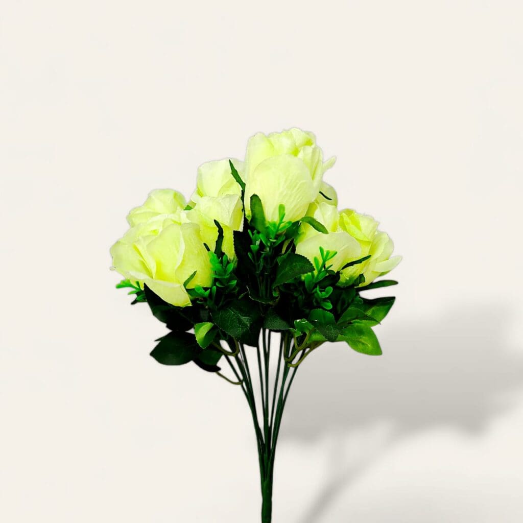 Artificial lime green rose, vibrant synthetic rose, green floral decor, allergy-free rose flower, decorative green rose