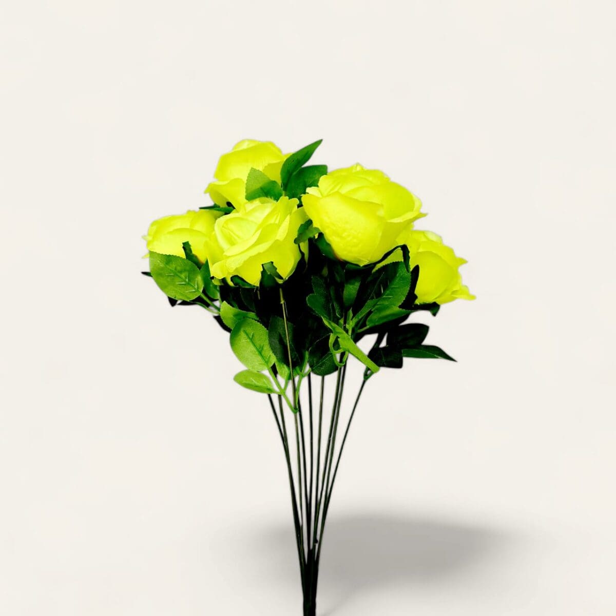 Artificial lime green rose flower heads, vibrant rose decorations, synthetic lime green roses, decorative green floral heads, long-lasting rose decor