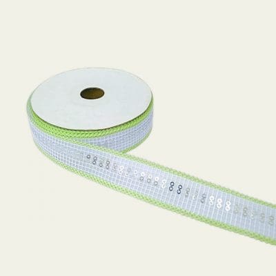 Colored jute ribbon with sequins 1 inch jute ribbon roll Decorative jute ribbon for crafts Eco-friendly ribbon with sequins Jute ribbon 10 meters
