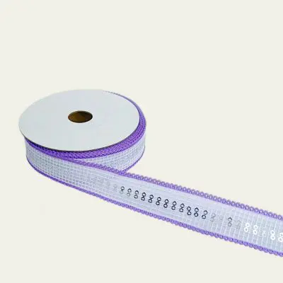 Colored jute ribbon with sequins 1 inch jute ribbon roll Decorative jute ribbon for crafts Eco-friendly ribbon with sequins Jute ribbon 10 meters