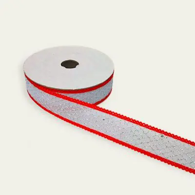 Colored jute ribbon with glitter 1 inch jute ribbon roll Decorative jute ribbon for crafts Eco-friendly ribbon with glitter Jute ribbon 10 meters