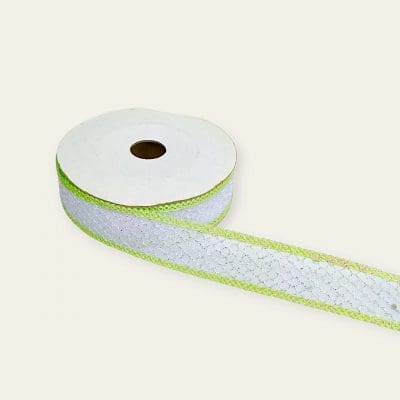 Colored jute ribbon with glitter 1 inch jute ribbon roll Decorative jute ribbon for crafts Eco-friendly ribbon with glitter Jute ribbon 10 meters