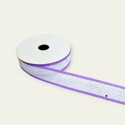 Colored jute ribbon with glitter 1 inch jute ribbon roll Decorative jute ribbon for crafts Eco-friendly ribbon with glitter Jute ribbon 10 meters