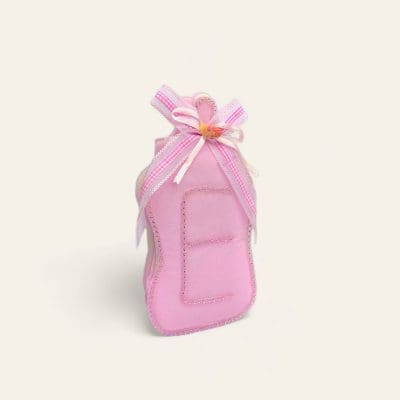Baby bottle shaped bag, baby shower favor bag, baby bottle gift bag, newborn decor bag, baby-themed decoration bag