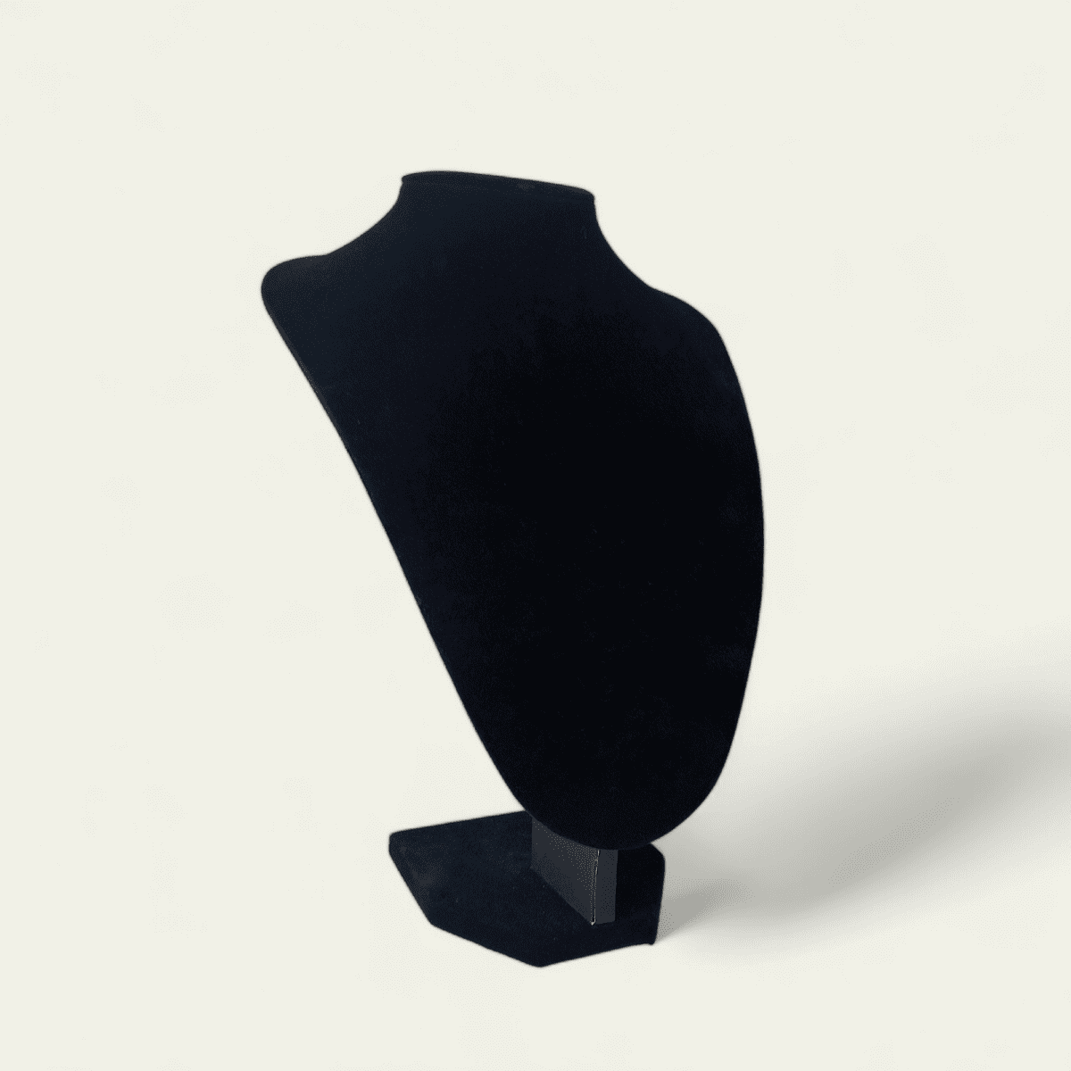 Black velvet jewelry display stand, 25cm necklace display, elegant velvet jewelry stand, jewelry stand for retail, jewelry display for home use