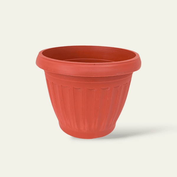 Round plastic planter pot, durable plant pot 27x22 cm, decorative garden pot, indoor plant pot, outdoor planter