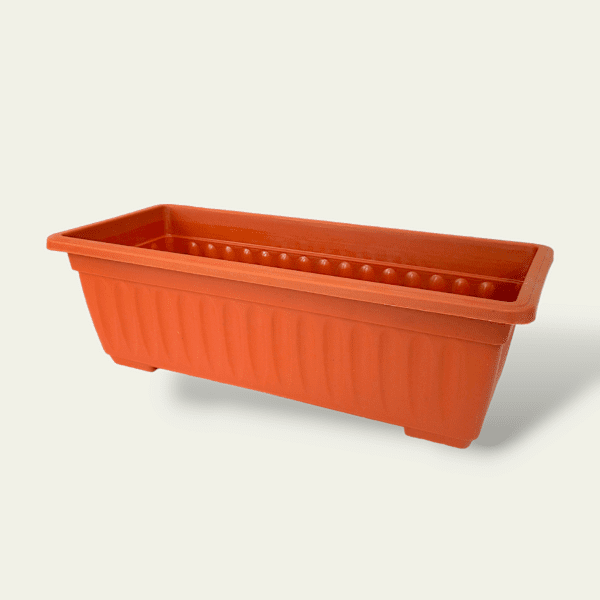 Rectangular plastic planter pot, garden pot 43x19x13, indoor plant pot, balcony planter, herb planter