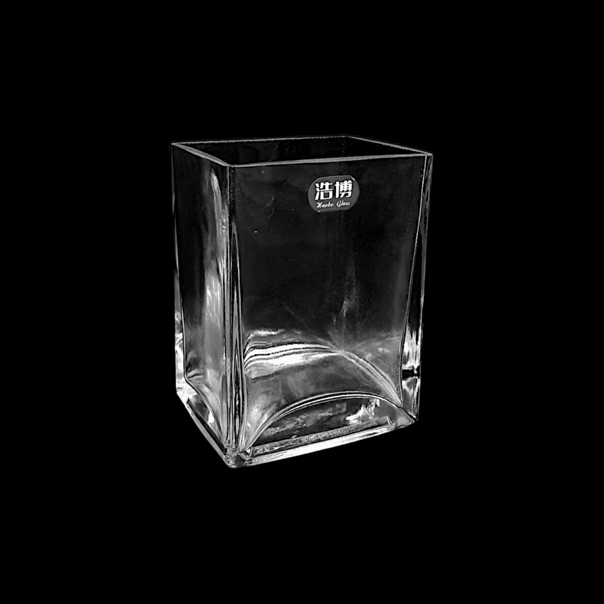 rectangle square glass container, 13.5x10x8 cm glass vase, modern glass decor, decorative clear glass box, small glass vase