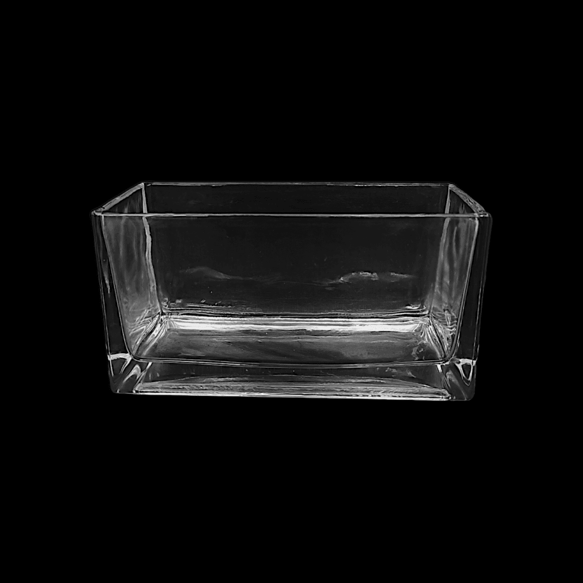 rectangle glass vase, 10x10x20 cm glass decor, tall clear glass container, modern home décor vase, floral arrangement vase