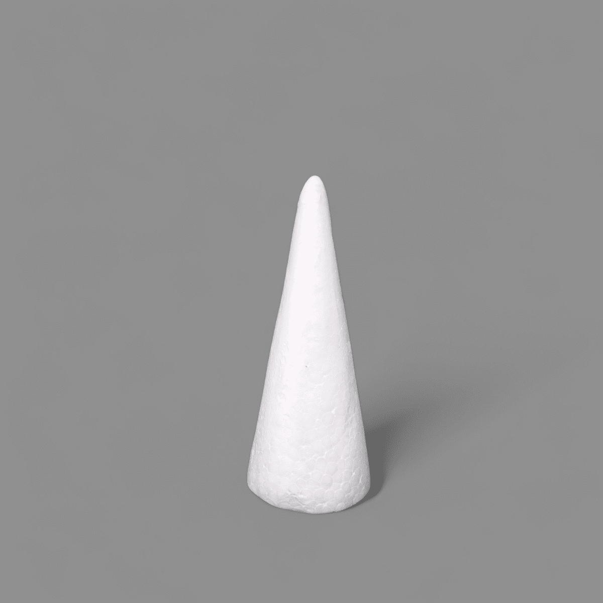 Foam Cone 14cm White, Pack of 6 Foam Cones, Crafting Foam Supplies, DIY White Foam Cone Decorations