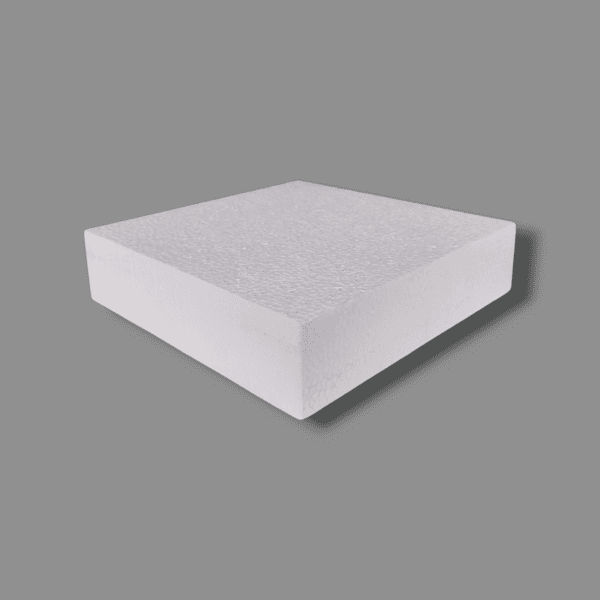 Foam Square White 25cm, Square Foam for Crafts, White Foam Block, DIY Foam Square